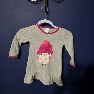 Gymboree Bird With Hat Sweater Dress Girls Size 3T Winter And Spring Fun